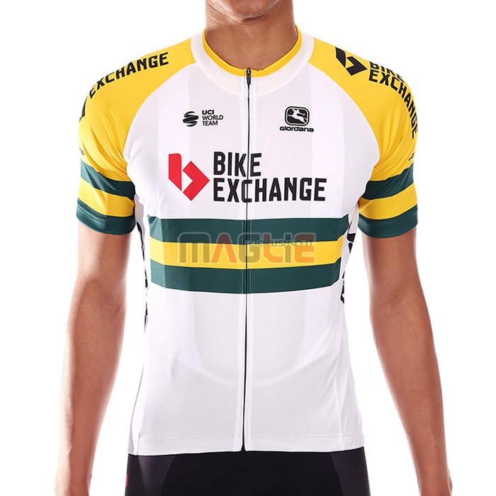 Maglia Bike Exchange Manica Corta 2021 Campione Australia